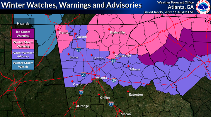 Cobb Included In Winter Weather Advisory For Storm Izzy East Cobb News 5631