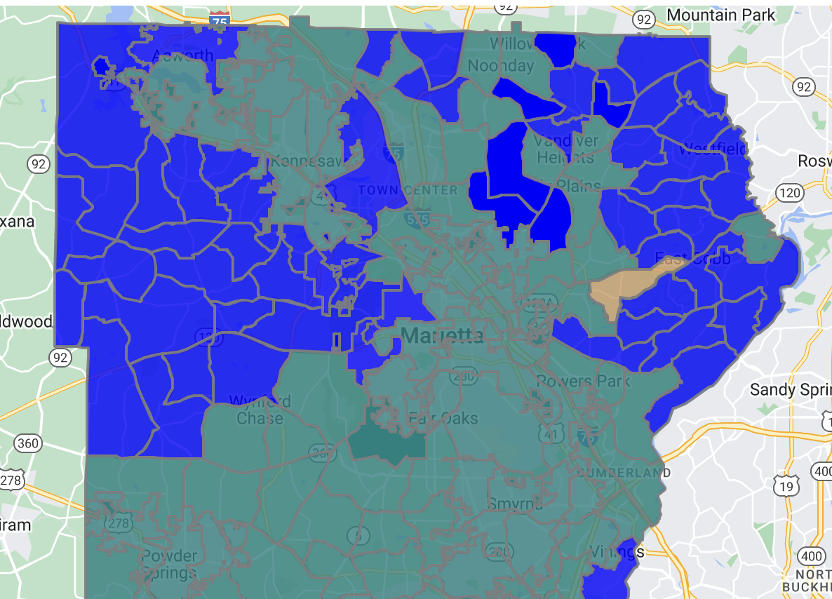 East Cobb 2022 Precinct Votes In U.S. Senate, Governor's Races - East ...