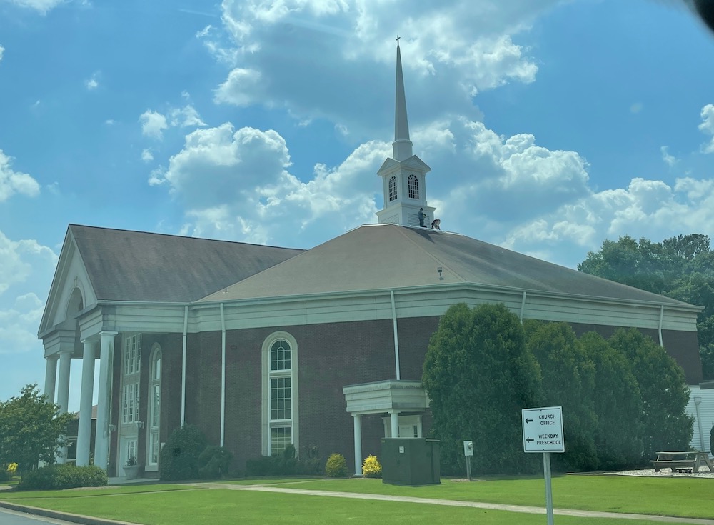 New Steeple Raised Into Place At Sandy Plains Baptist Church East Cobb News