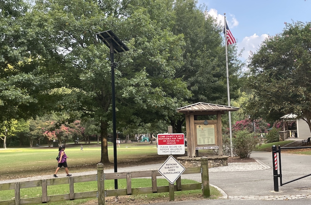 Man held without bond for damaging East Cobb Flock cameras